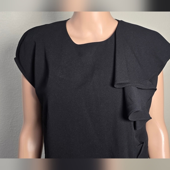 Nwt JADE MELODY TAM Women’s  Ruffled Black Dress Mini Size Medium - Picture 3 of 11